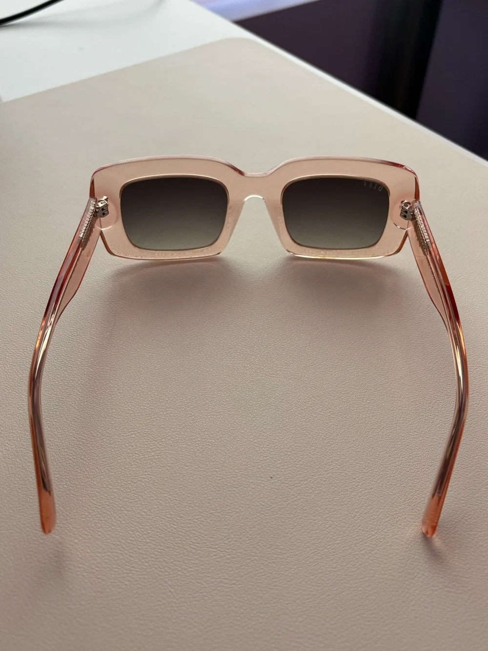 DIFF Oversized Square Pink Sunglasses